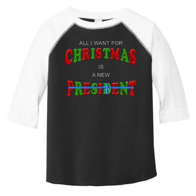 All I Want For Christmas Is A New President Toddler Fine Jersey T-Shirt