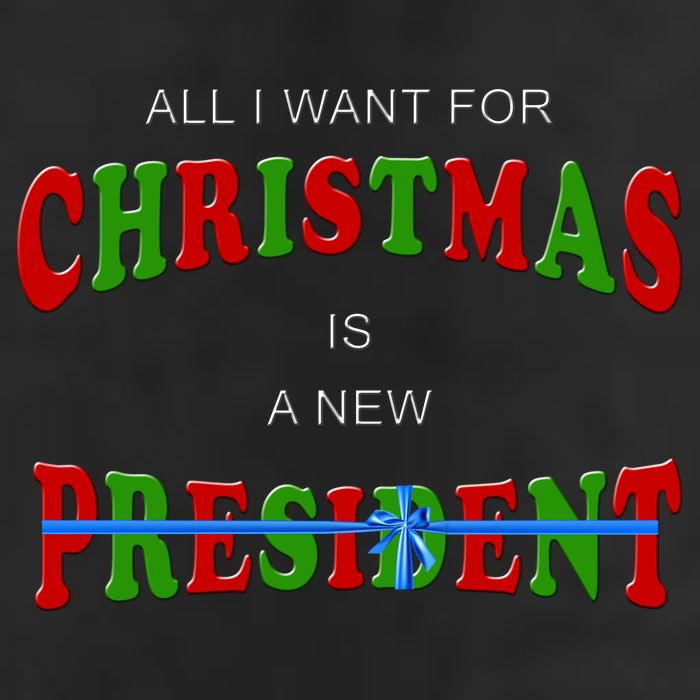 All I Want For Christmas Is A New President Golf Towel