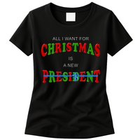 All I Want For Christmas Is A New President Womens T-Shirt