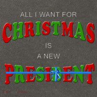 All I Want For Christmas Is A New President Cotton Canvas Backpack