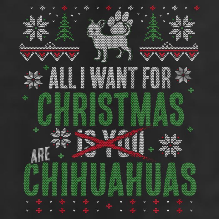 All I Want For Christmas Are Chihuahuas Gift Cool Comfort Performance Bucket Hat