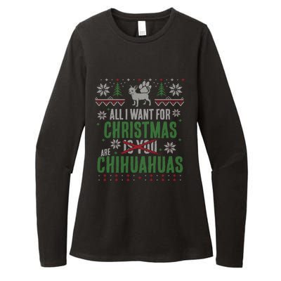 All I Want For Christmas Are Chihuahuas Gift Womens CVC Long Sleeve Shirt