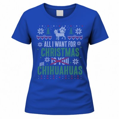 All I Want For Christmas Are Chihuahuas Gift Women's T-Shirt