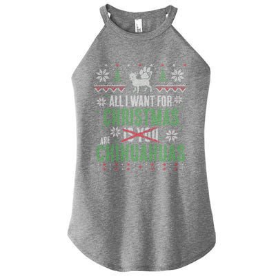 All I Want For Christmas Are Chihuahuas Gift Women's Perfect Tri Rocker Tank