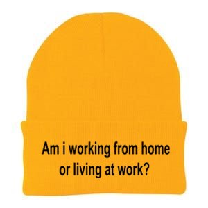 Am I Working From Home Or Living At Work Knit Cap Winter Beanie