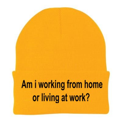 Am I Working From Home Or Living At Work Knit Cap Winter Beanie