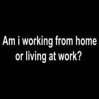 Am I Working From Home Or Living At Work Drawstring Bag