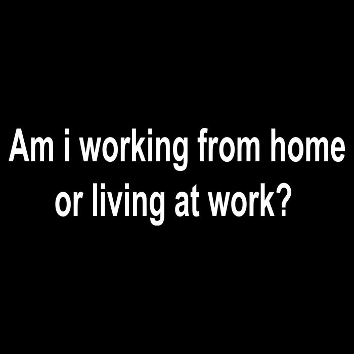 Am I Working From Home Or Living At Work Drawstring Bag