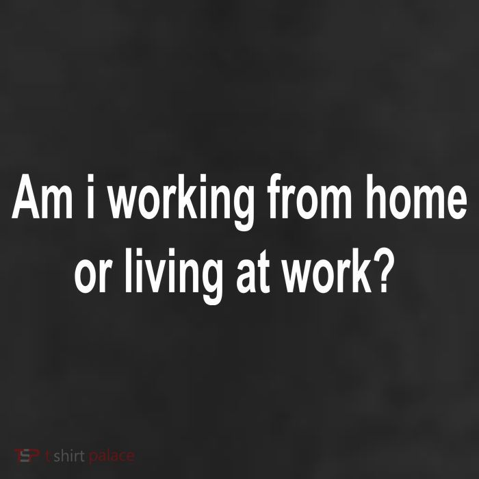 Am I Working From Home Or Living At Work 25L Jumbo Tote