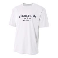 Apostle Islands Wisconsin Youth Performance Sprint T-Shirt