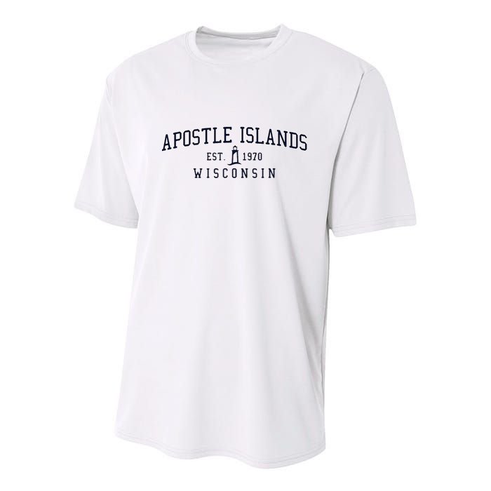 Apostle Islands Wisconsin Youth Performance Sprint T-Shirt