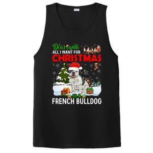 All I Want For Christmas Is A French Bulldog Family Pajamas Gift PosiCharge Competitor Tank