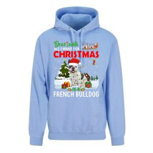 All I Want For Christmas Is A French Bulldog Family Pajamas Gift Unisex Surf Hoodie