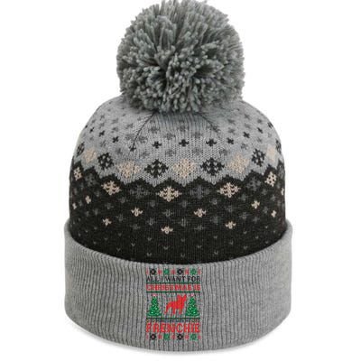 All I Want For Christmas More Time With Frenchie Meaningful Gift The Baniff Cuffed Pom Beanie