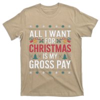 All I Want For Christmas Is My Gross Pay Funny Christmas T-Shirt