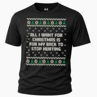 All I Want Is My Back To Stop Hurting Funny Christmas Sweatshirt Performance Shirt
