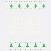 All I Want Is My Back To Stop Hurting Funny Christmas Sweatshirt Garment-Dyed Sweatshirt