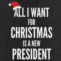 All I Want For Christmas Is A New President Santa Hat Adult Drive Performance Visor