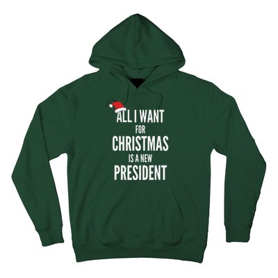 All I Want For Christmas Is A New President Santa Hat Hoodie