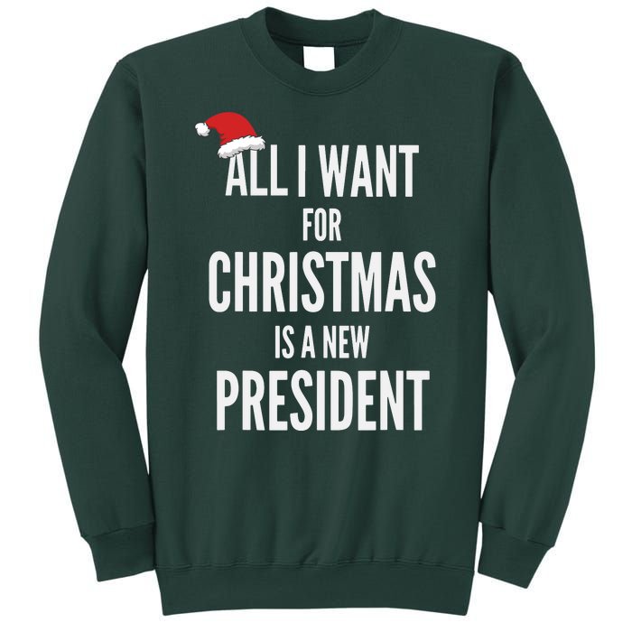 All I Want For Christmas Is A New President Santa Hat Sweatshirt