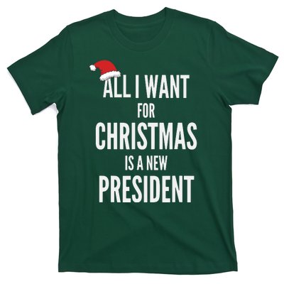 All I Want For Christmas Is A New President Santa Hat T-Shirt