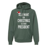 All I Want For Christmas Is A New President Santa Hat Premium Hoodie