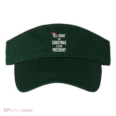 All I Want For Christmas Is A New President Santa Hat Visor