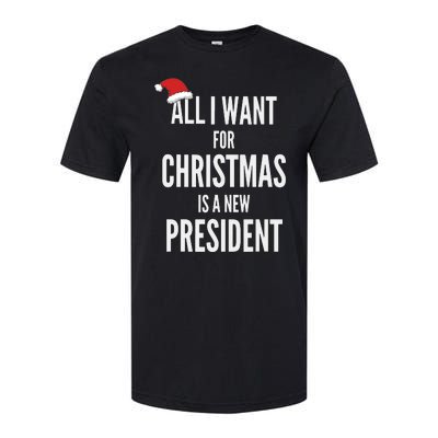 All I Want For Christmas Is A New President Santa Hat Softstyle CVC T-Shirt