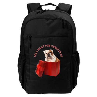 All I Want For Christmas English Bulldog Cool Gift Backpack