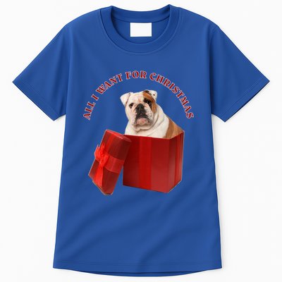 All I Want For Christmas English Bulldog Cool Gift Tall T-Shirt