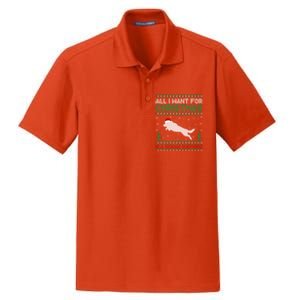 All I Want For Xmas Is A Ger Shepherd Dog Ugly Christmas Gift Dry Zone Grid Polo