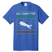 All I Want For Xmas Is A Ger Shepherd Dog Ugly Christmas Gift Tall T-Shirt