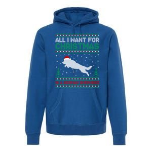 All I Want For Xmas Is A Ger Shepherd Dog Ugly Christmas Gift Premium Hoodie