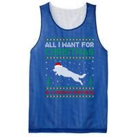 All I Want For Xmas Is A Ger Shepherd Dog Ugly Christmas Gift Mesh Reversible Basketball Jersey Tank