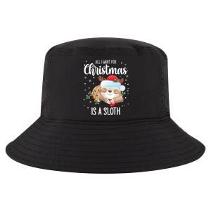 All I Want For Christmas Is A Sloth Cute Sleeping Sloth Gift Cool Comfort Performance Bucket Hat