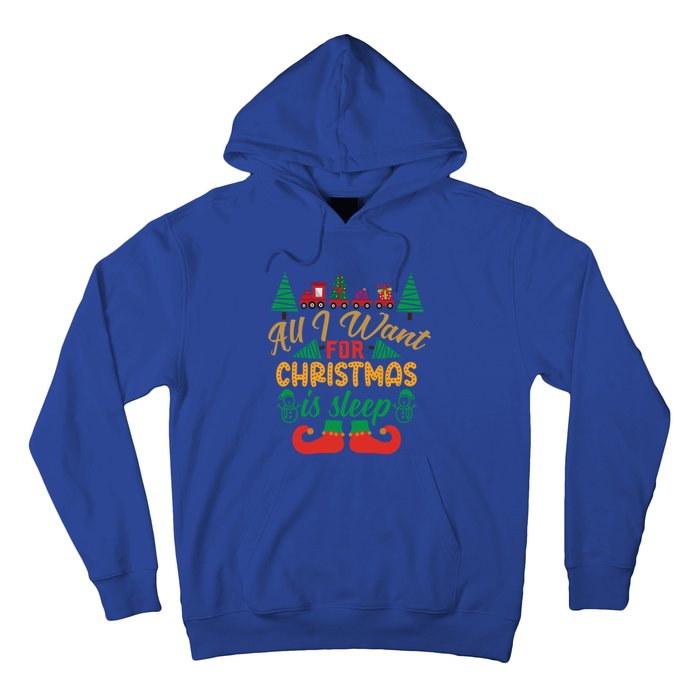 All I Want For Christmas Is Sleep Funny Christmas Funny Funny Gift Hoodie