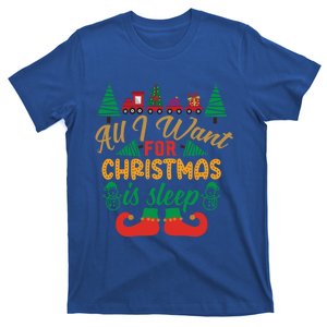 All I Want For Christmas Is Sleep Funny Christmas Funny Funny Gift T-Shirt