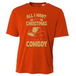 All I Want For Christmas Is A Cow Funny Cute Horse Meaningful Gift Cooling Performance Crew T-Shirt