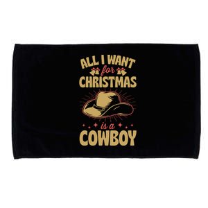 All I Want For Christmas Is A Cow Funny Cute Horse Meaningful Gift Microfiber Hand Towel