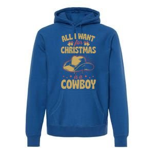 All I Want For Christmas Is A Cow Funny Cute Horse Meaningful Gift Premium Hoodie