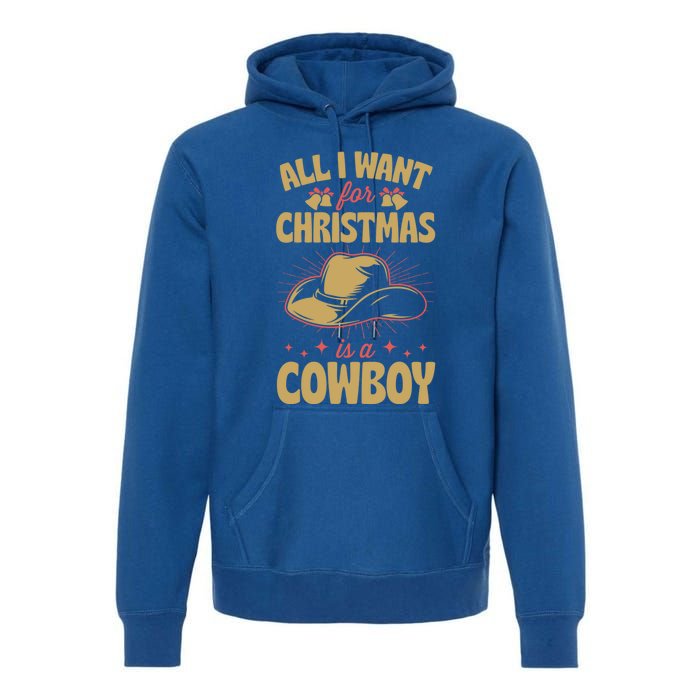 All I Want For Christmas Is A Cow Funny Cute Horse Meaningful Gift Premium Hoodie