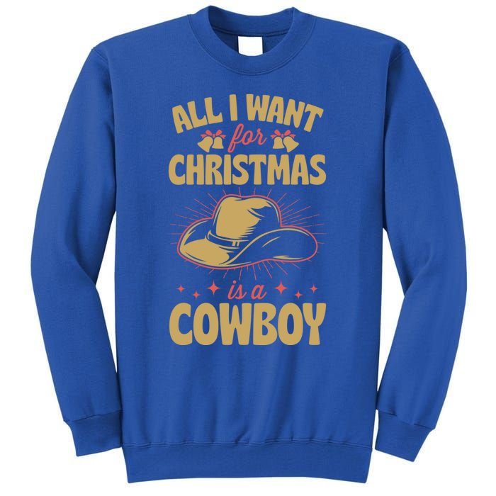 All I Want For Christmas Is A Cow Funny Cute Horse Meaningful Gift Tall Sweatshirt