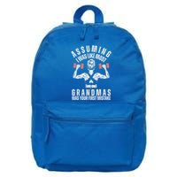 Assuming I Was Like Most Grandmas Was Your First Mistake Gym 16 in Basic Backpack
