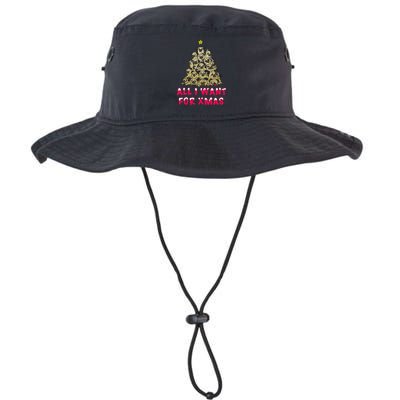 All I Want For Xmas Pugs For Christmas Pug Tree Star Gift Bucket Hat