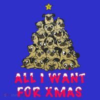 All I Want For Xmas Pugs For Christmas Pug Tree Star Gift Premium T-Shirt