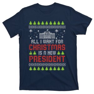 All I Want For Christmas New President Ugly Xmas T-Shirt