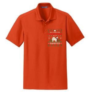 All I Want For Christmas Is A Samoyed Ugly Sweater Xmas Gift Dry Zone Grid Polo