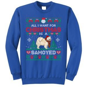 All I Want For Christmas Is A Samoyed Ugly Sweater Xmas Gift Sweatshirt