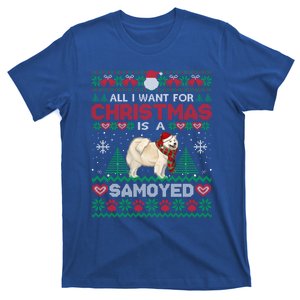 All I Want For Christmas Is A Samoyed Ugly Sweater Xmas Gift T-Shirt