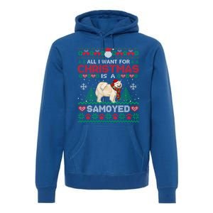 All I Want For Christmas Is A Samoyed Ugly Sweater Xmas Gift Premium Hoodie